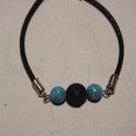 bracelet aromathérapie lave et howlite
