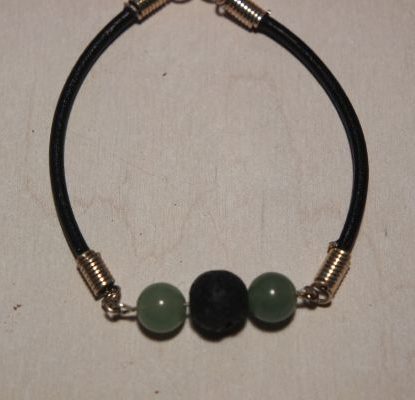 bracelet aromathérapie lave et aventurine