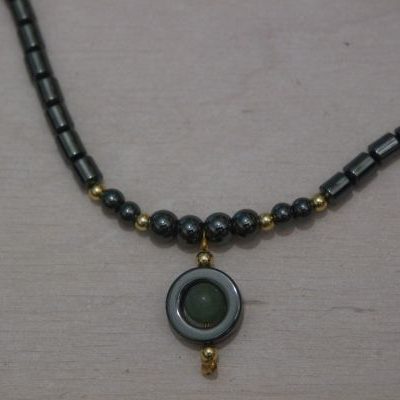 collier hématite et aventurine