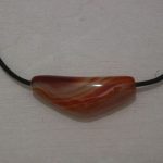 pendentif cornaline zonée