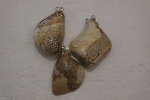 pendentif jaspe paysage