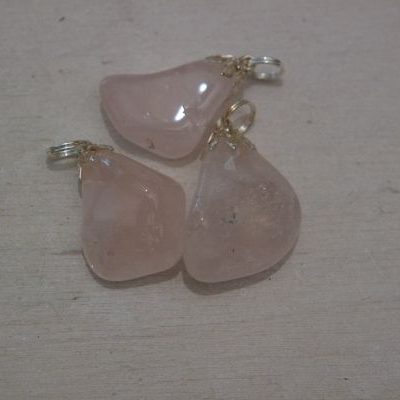 pendentif quartz rose