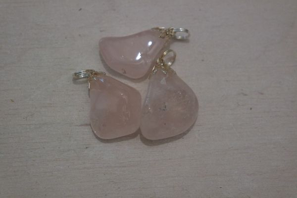 pendentif quartz rose