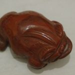 grenouille de la Fortune jaspe rouge