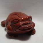 grenouille de la Fortune jaspe rouge