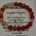 bracelet pour la chance cornaline