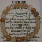 bracelet pour l&rsquo;énergie citrine