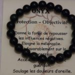bracelet pour la protection onyx noir