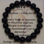 bracelet pour la protection onyx noir
