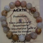 bracelet pour la protection agate
