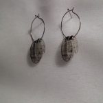 créoles vintage et obsidienne