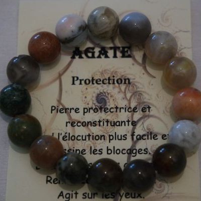 bracelet pour la protection agate