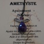 pendentif ange améthyste
