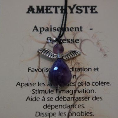 pendentif ange améthyste