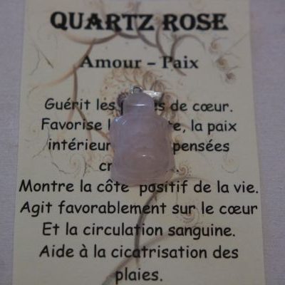 pendentif tortue quartz rose