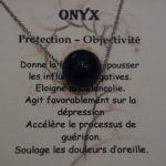 pendentif de protection onyx noir