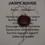 pendentif pomme jaspe rouge