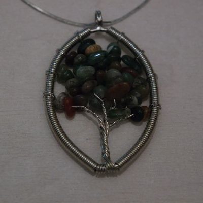 pendentif arbre de vie tourmaline