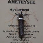 pendentif biterminé améthyste