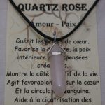 pendentif biterminé quartz rose