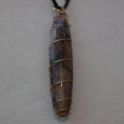 pendentif spirale agate