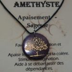 pendentif arbre de vie améthyste