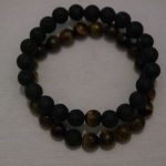bracelets pour couple œil de tigre et lave