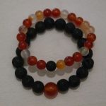 bracelets pour couple cornaline et lave