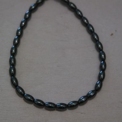 collier perles hématite