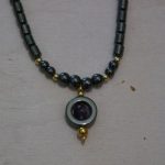 collier hématite et améthyste