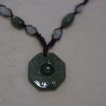 pendentif miroir pakua en jade