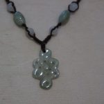 pendentif nœud d&rsquo;amour en jade