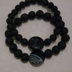 bracelets pour couple onyx noir et lave