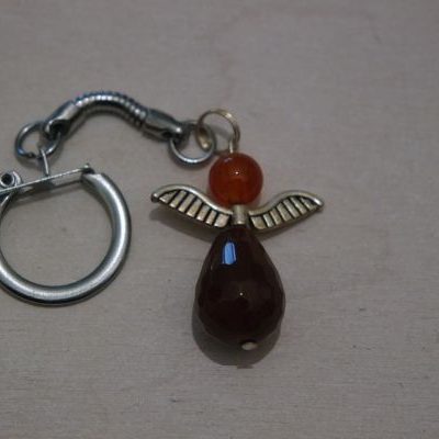 porte-clés ange en cornaline