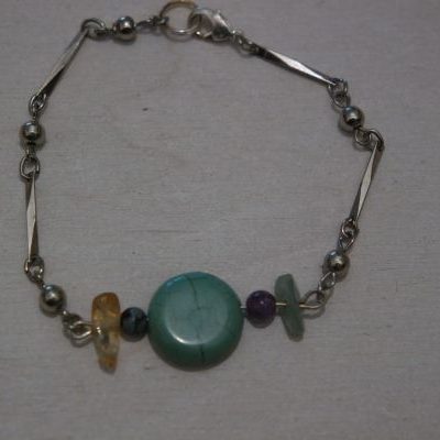 bracelet d&rsquo;harmonie howlite turquoise
