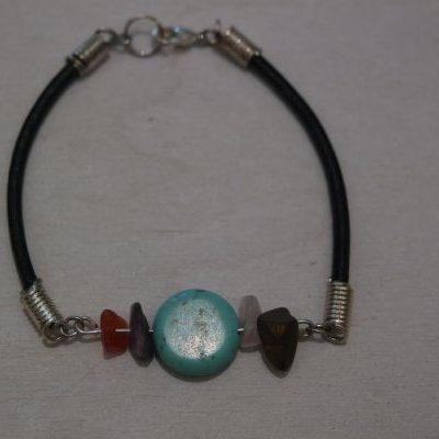 bracelet d&rsquo;harmonie howlite turquoise