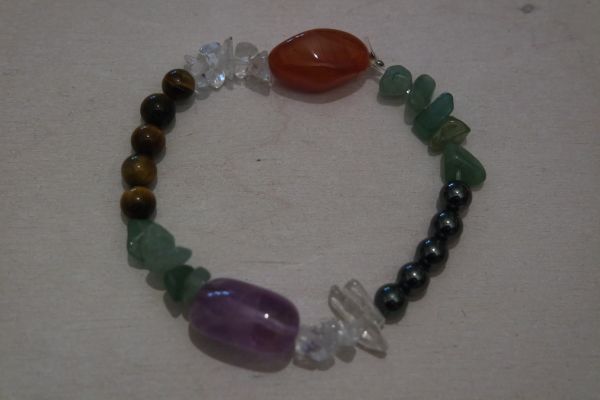 bracelet d'harmonie améthyste et cornaline