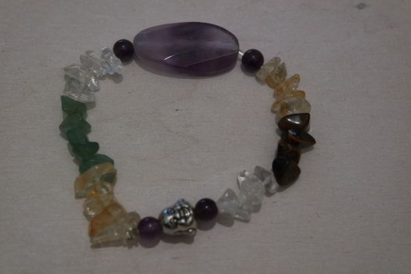 bracelet d'harmonie améthyste et bouddha