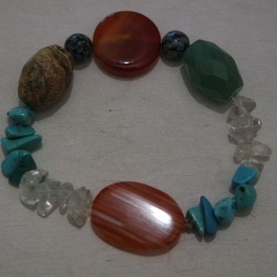 bracelet d&rsquo;harmonie aventurine et cornaline