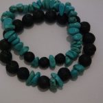 bracelets pour couple howlite turquoise et lave