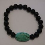 bracelets pour couple howlite turquoise et lave