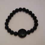 bracelets pour couple onyx noir et lave