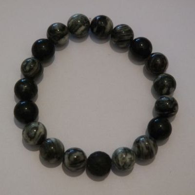 bracelet aromathérapie agate noire et lave