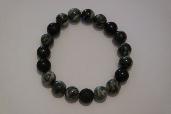 bracelet aromathérapie agate noire et lave
