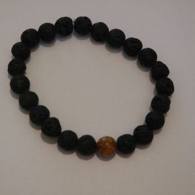 bracelet aromathérapie lave et jaspe paysage
