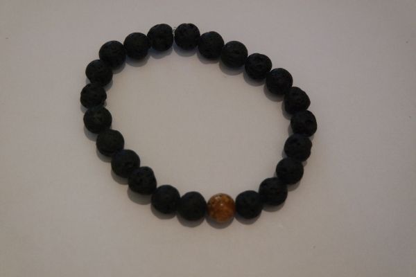 bracelet aromathérapie lave et jaspe paysage
