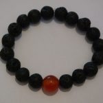 bracelet aromathérapie lave et cornaline