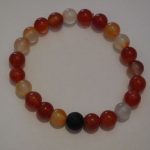 bracelet aromathérapie cornaline et lave