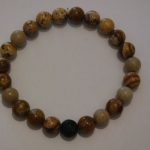 bracelet aromathérapie jaspe paysage et lave