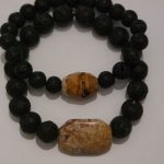 bracelets pour couple jaspe paysage et lave